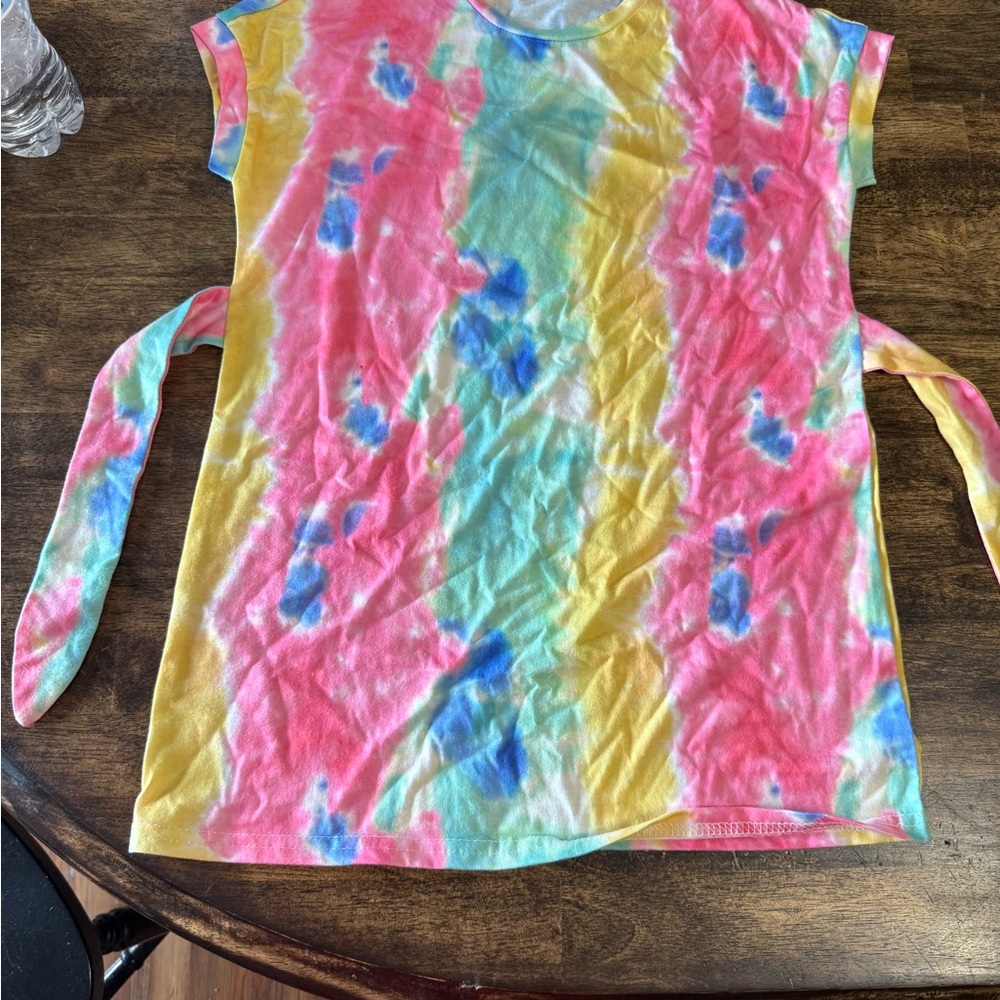 SHEIN Short Sleeve Tee in Vibrant Tie-Dye